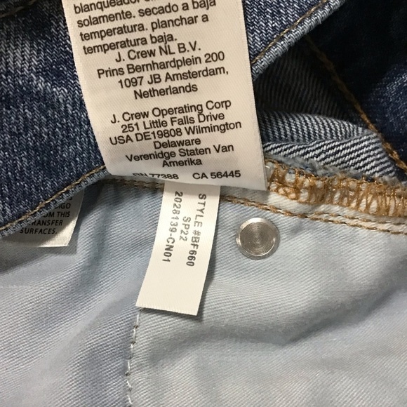 J. Crew Full Length Demi Boot Jeans Size 28P. - Picture 12 of 12